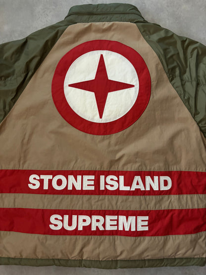 Supreme Stone Island Reversible Down Puffer Jacket  (Str. L)