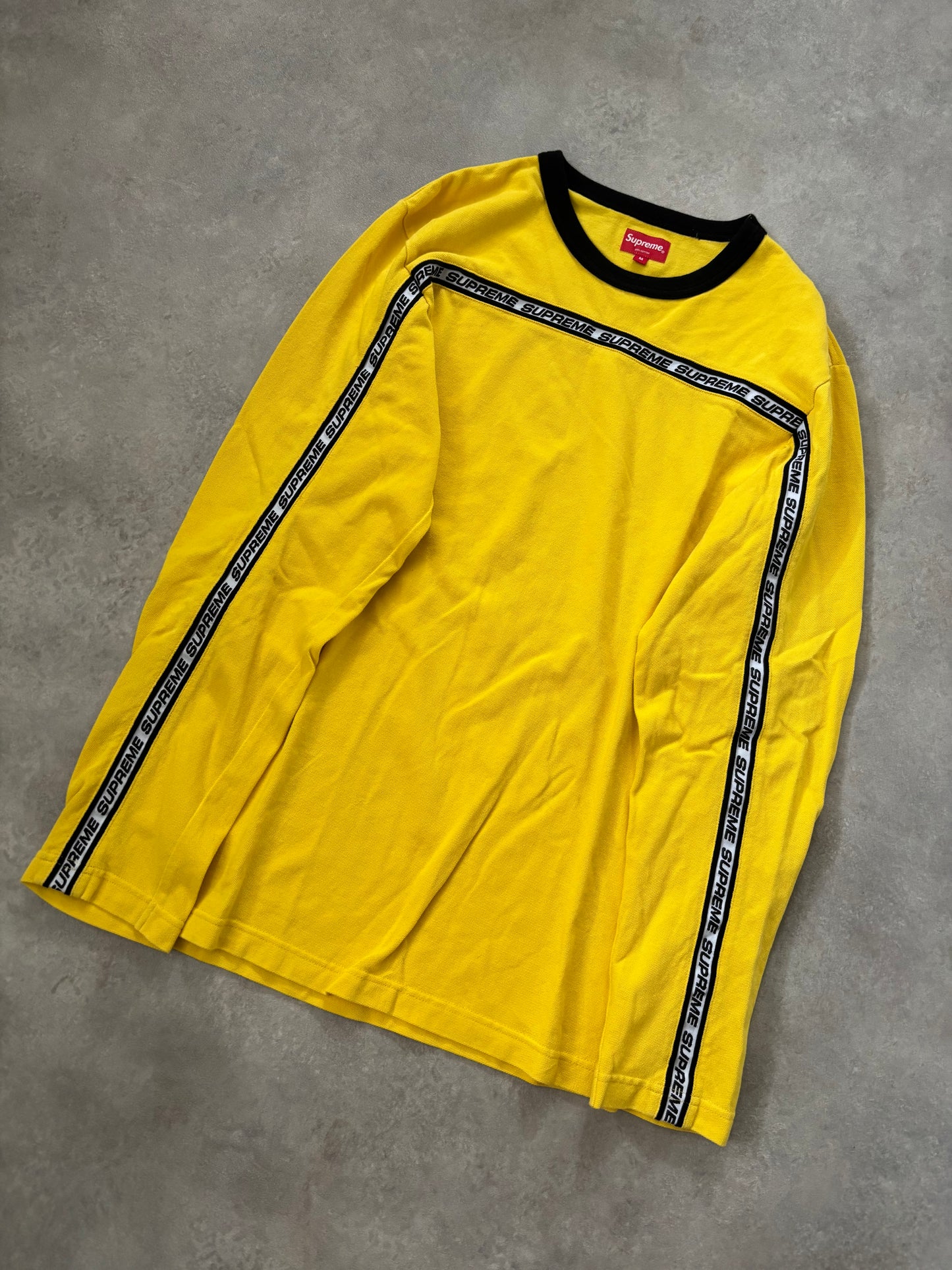 Supreme Tape Stripe L/S Pique Top (Str. M)