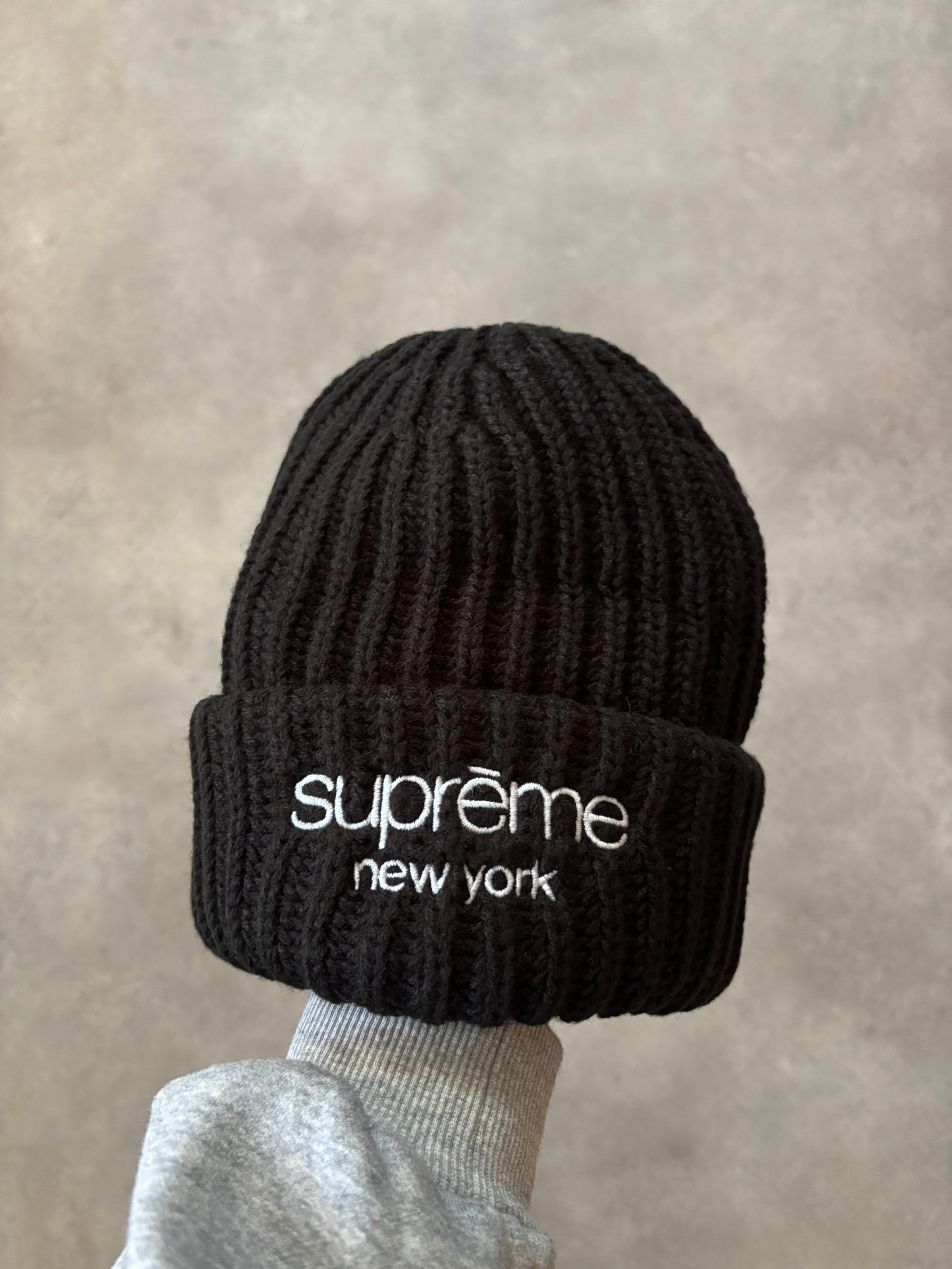 Supreme Chunky Ribbed Beanie