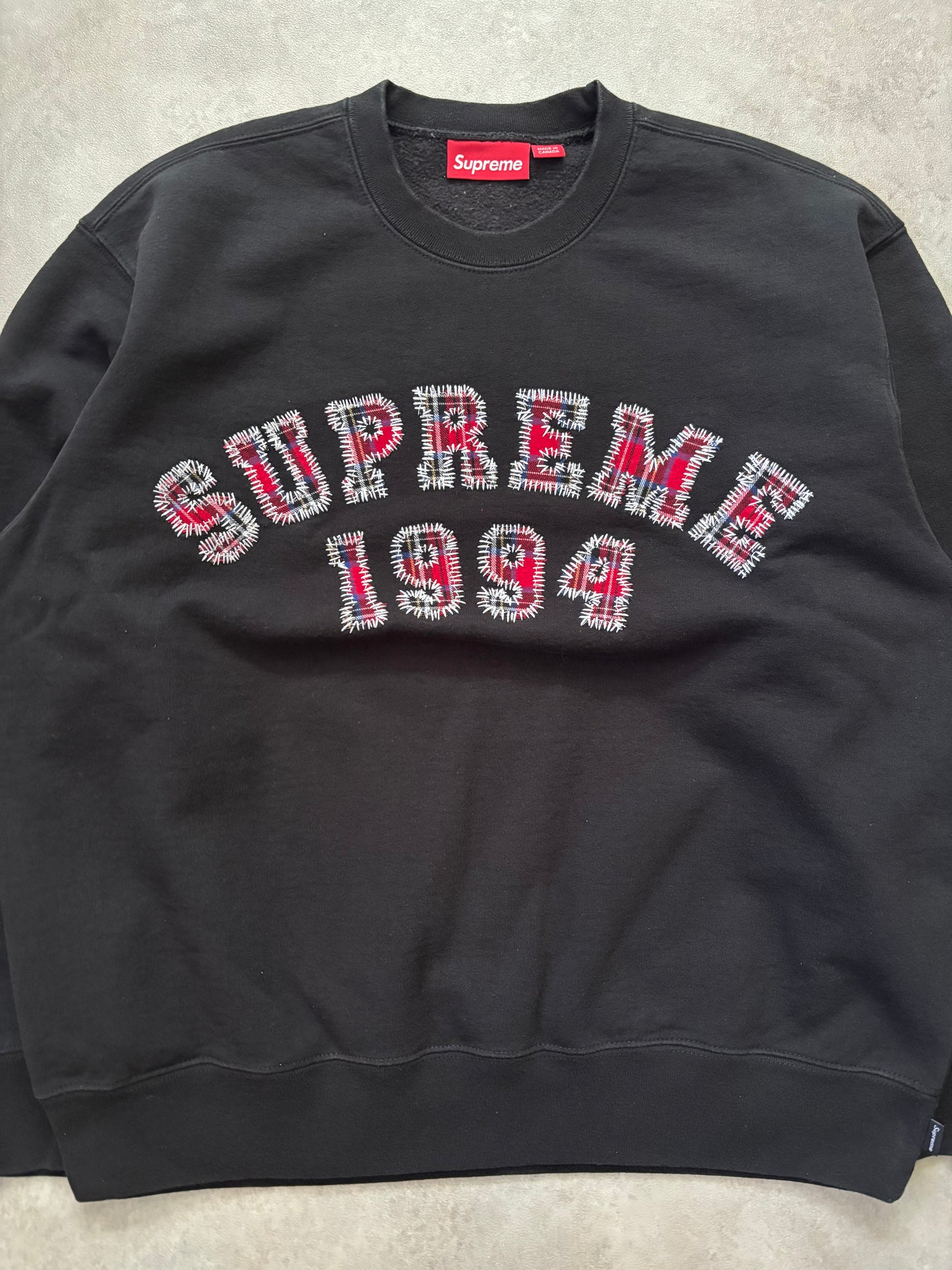 Supreme Plaid Arc Crewneck (Str. M)