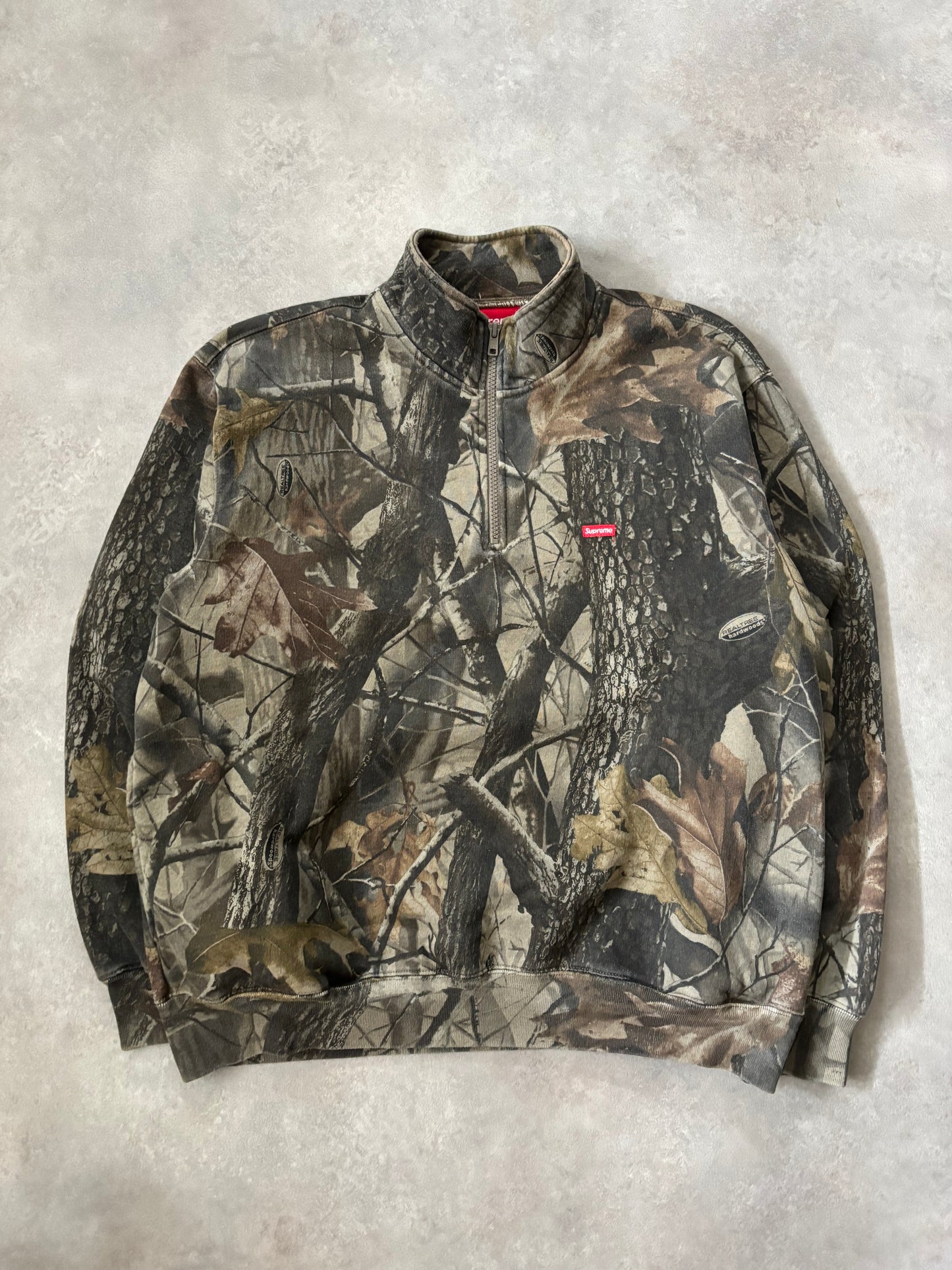 Supreme Small Box Half Zip Pullover (Str. S)