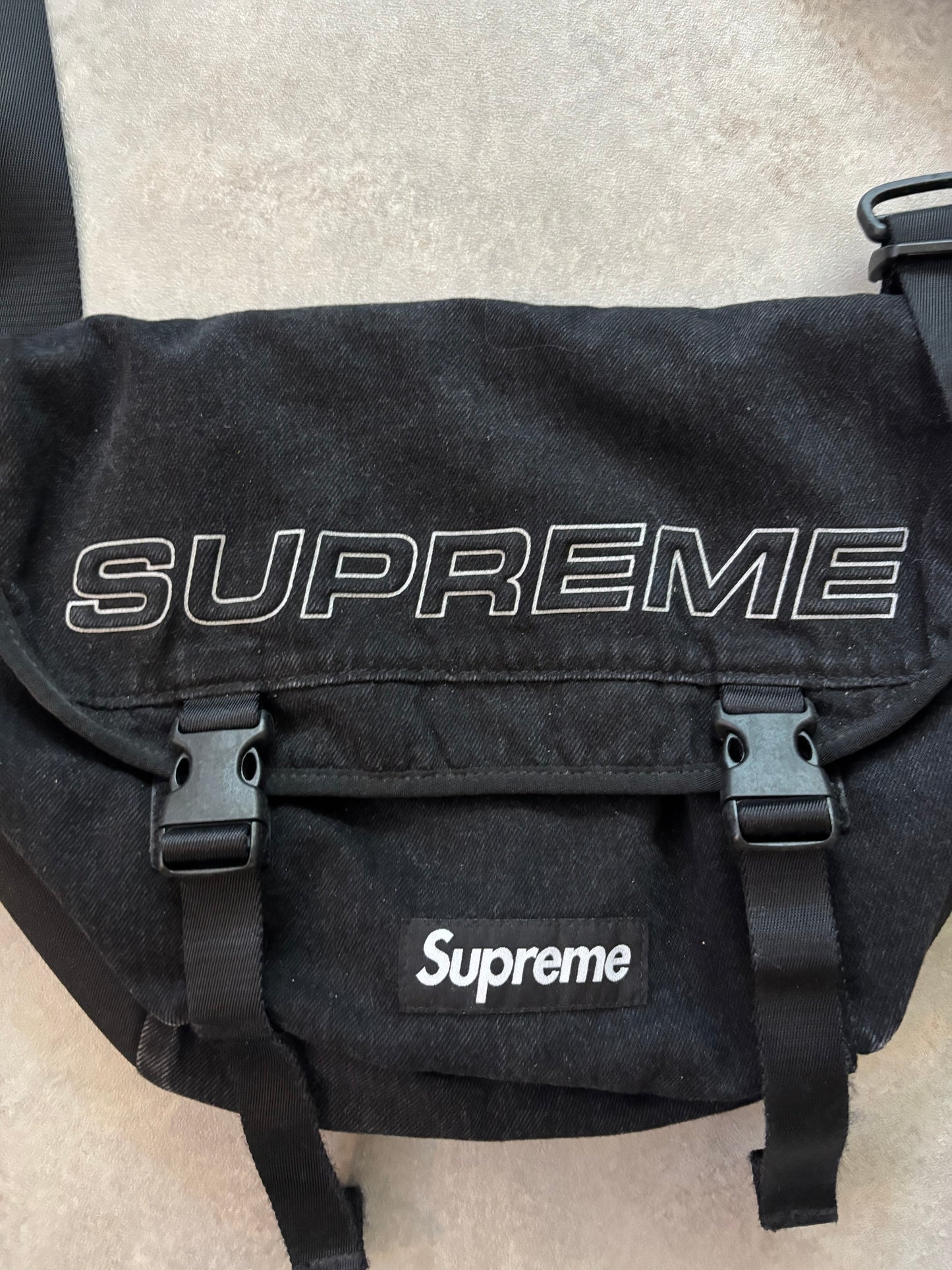 Supreme Denim Messenger Bag