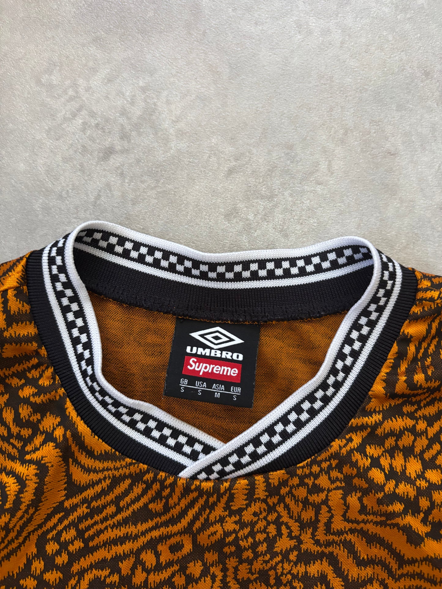 Supreme x Umbro Jacquard Animal Print Soccer Jersey (Str. S)