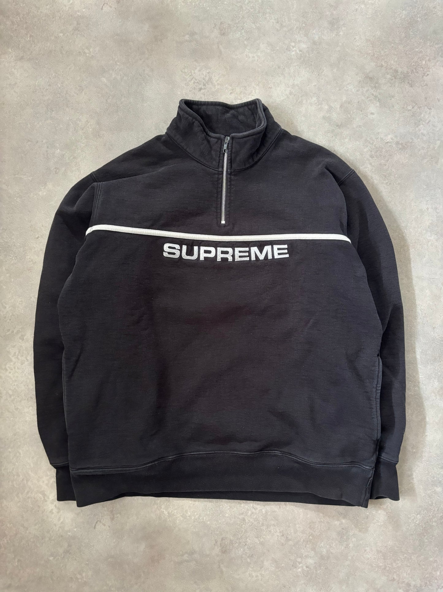Supreme 2-Tone Half Zip Sweatshirt (Str. XL)