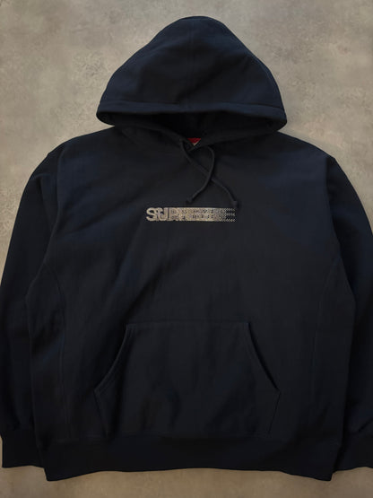 Supreme Swarovski Motion Logo Hoodie (Str. L)