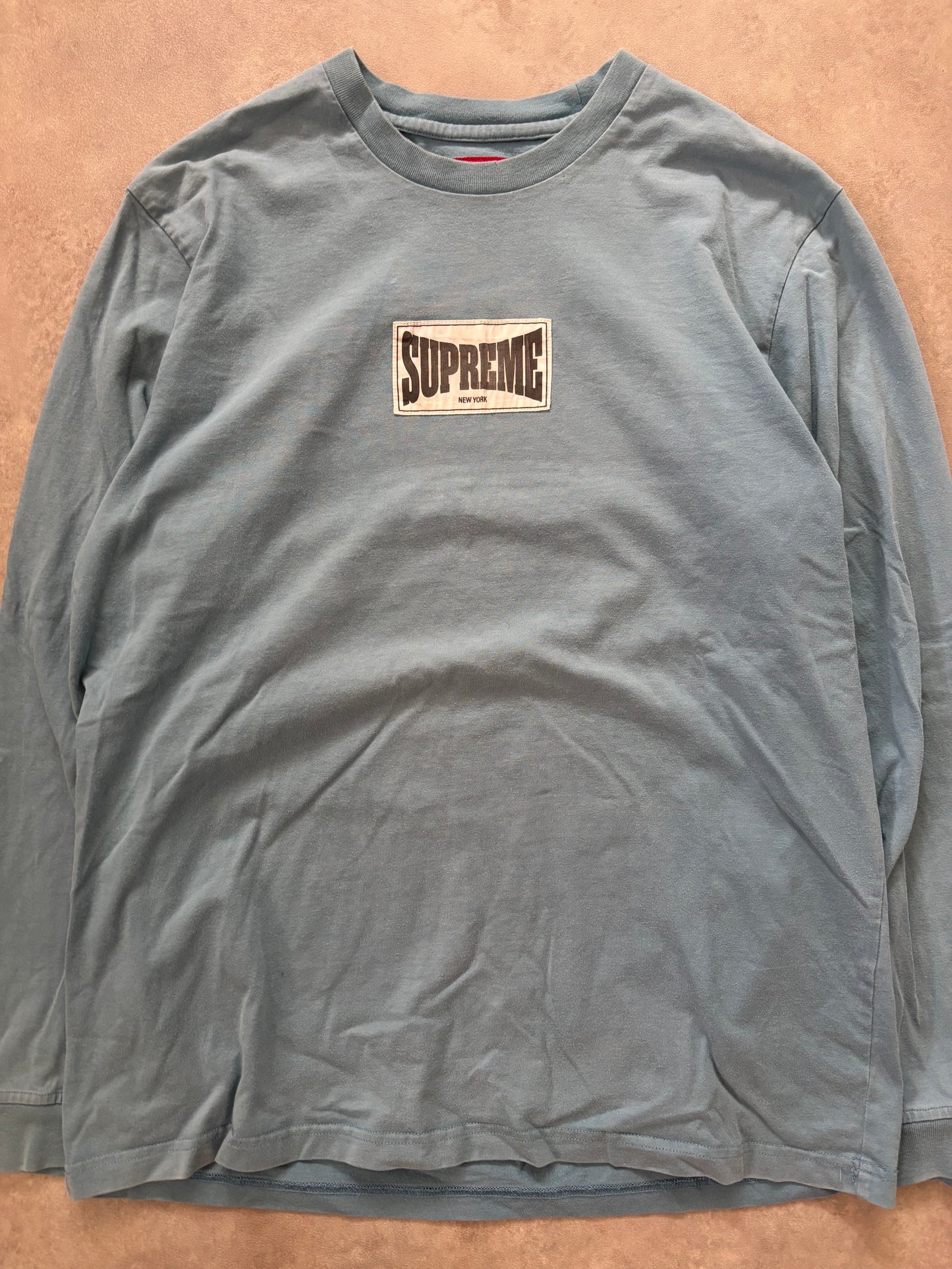 Supreme Woven Label L/S Top (Str. M)