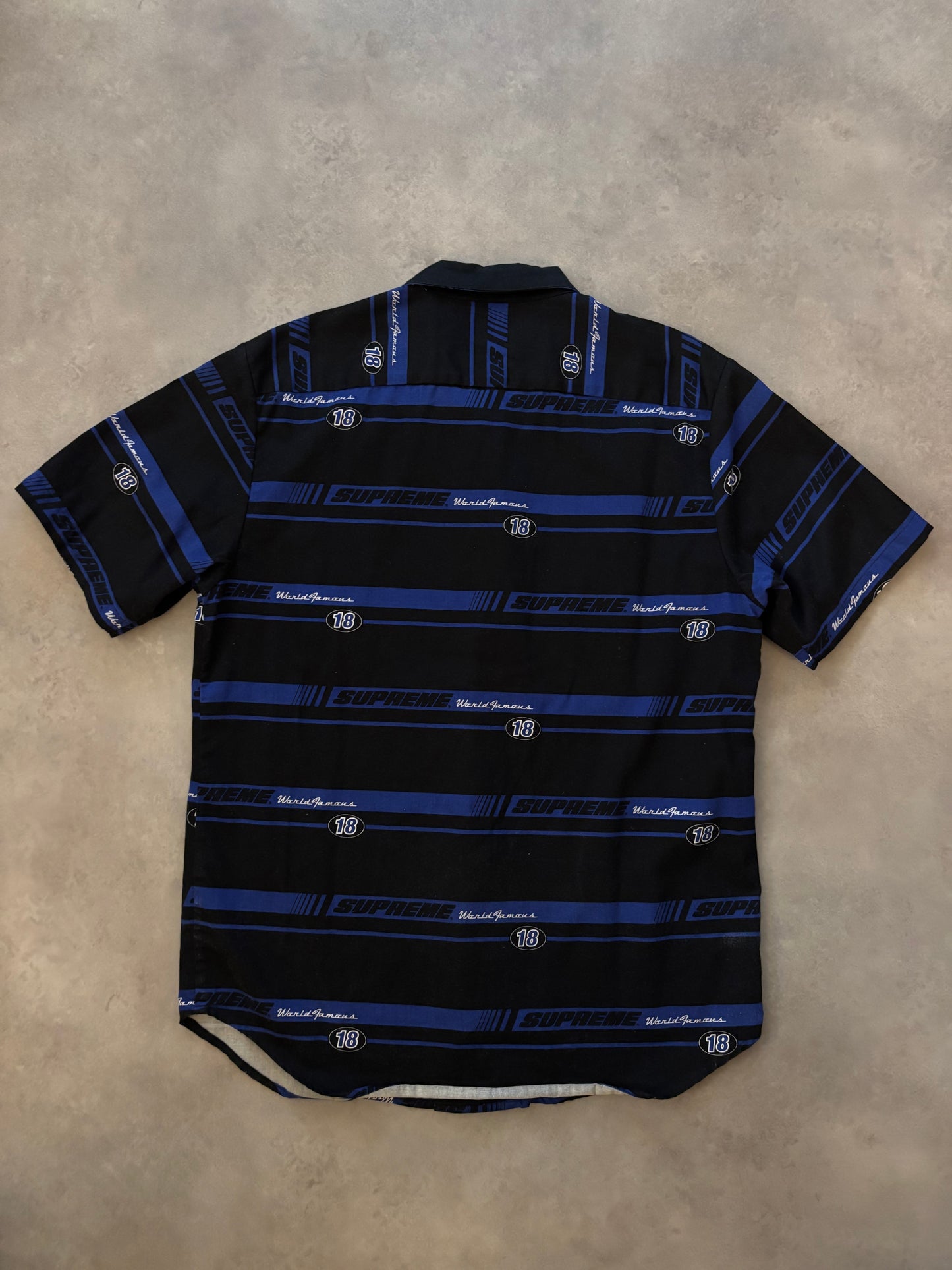 Supreme Striped Racing Work Shirt (Str. L)