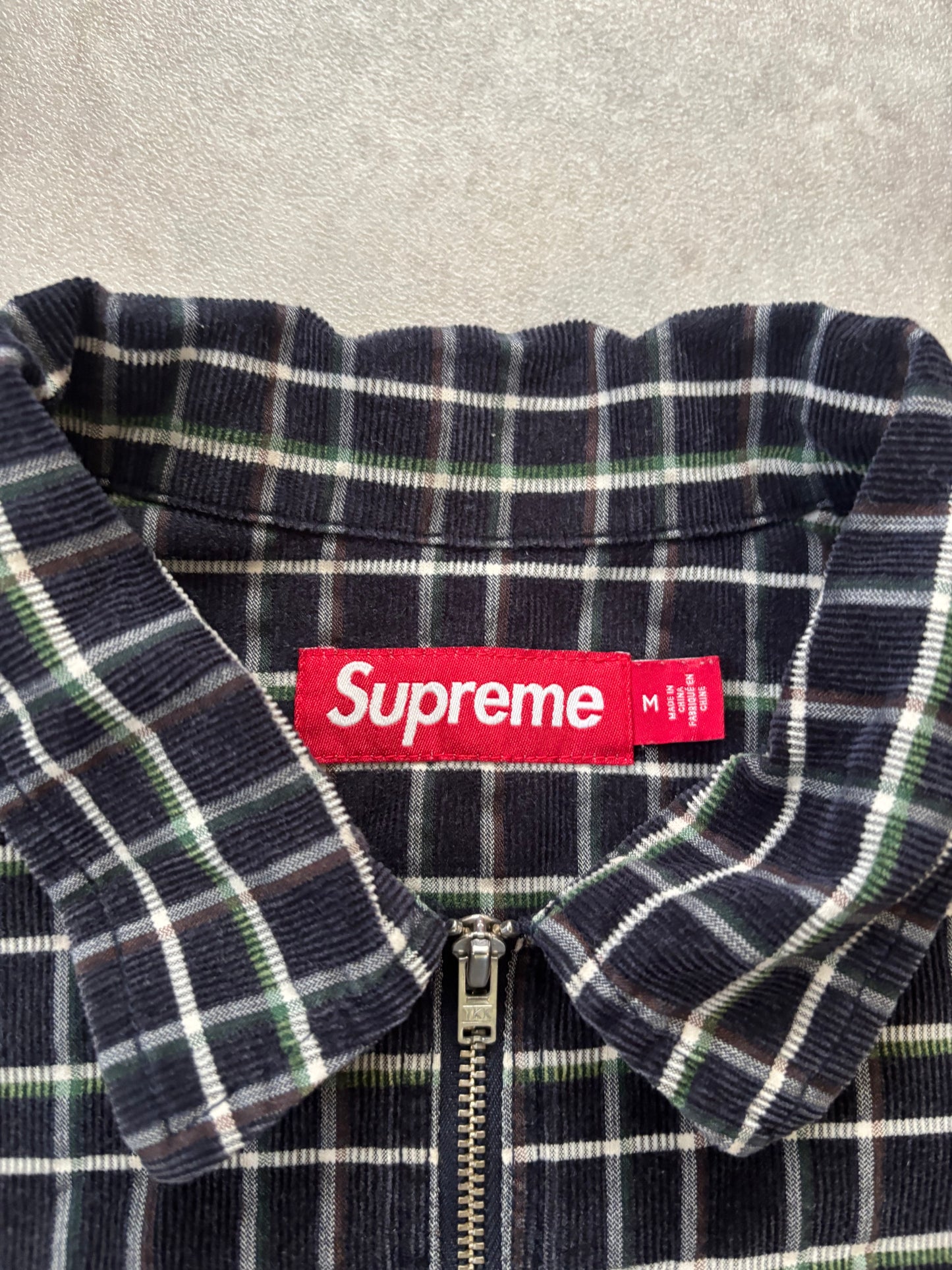 Supreme Plaid Corduroy Half Zip S/S Shirt (Str. M)