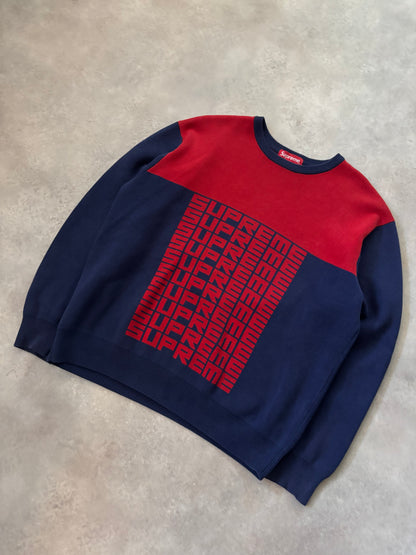 Supreme Logo Repeat Sweater (Str. M)