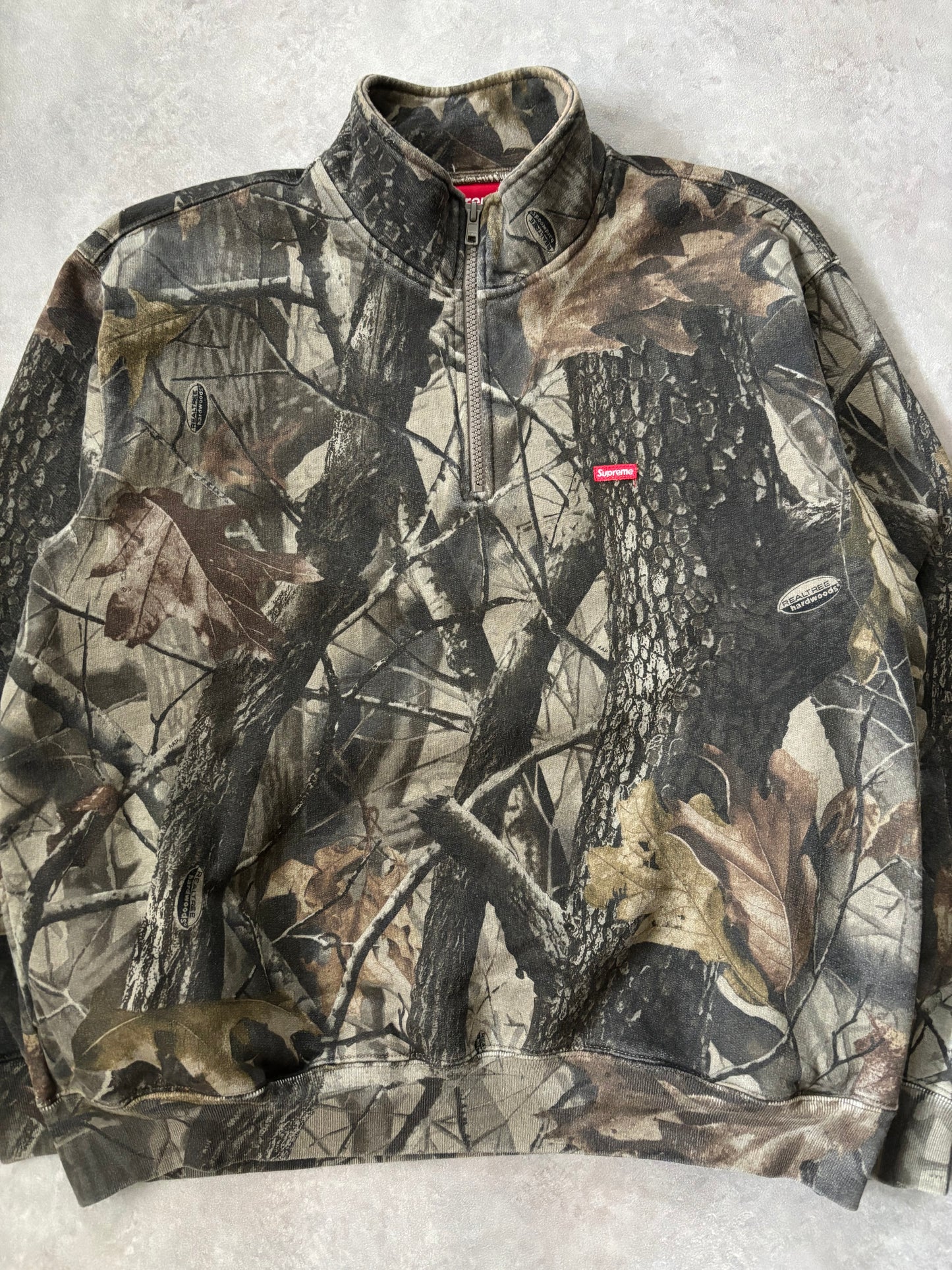 Supreme Small Box Half Zip Pullover (Str. S)