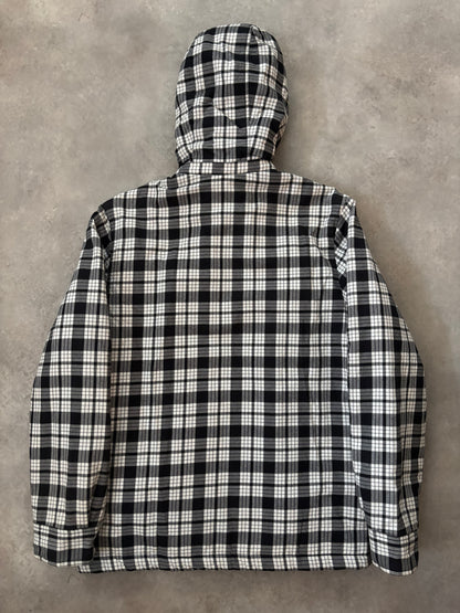 Supreme Lined Zip Up Hooded Flannel Shirt (Str. S)