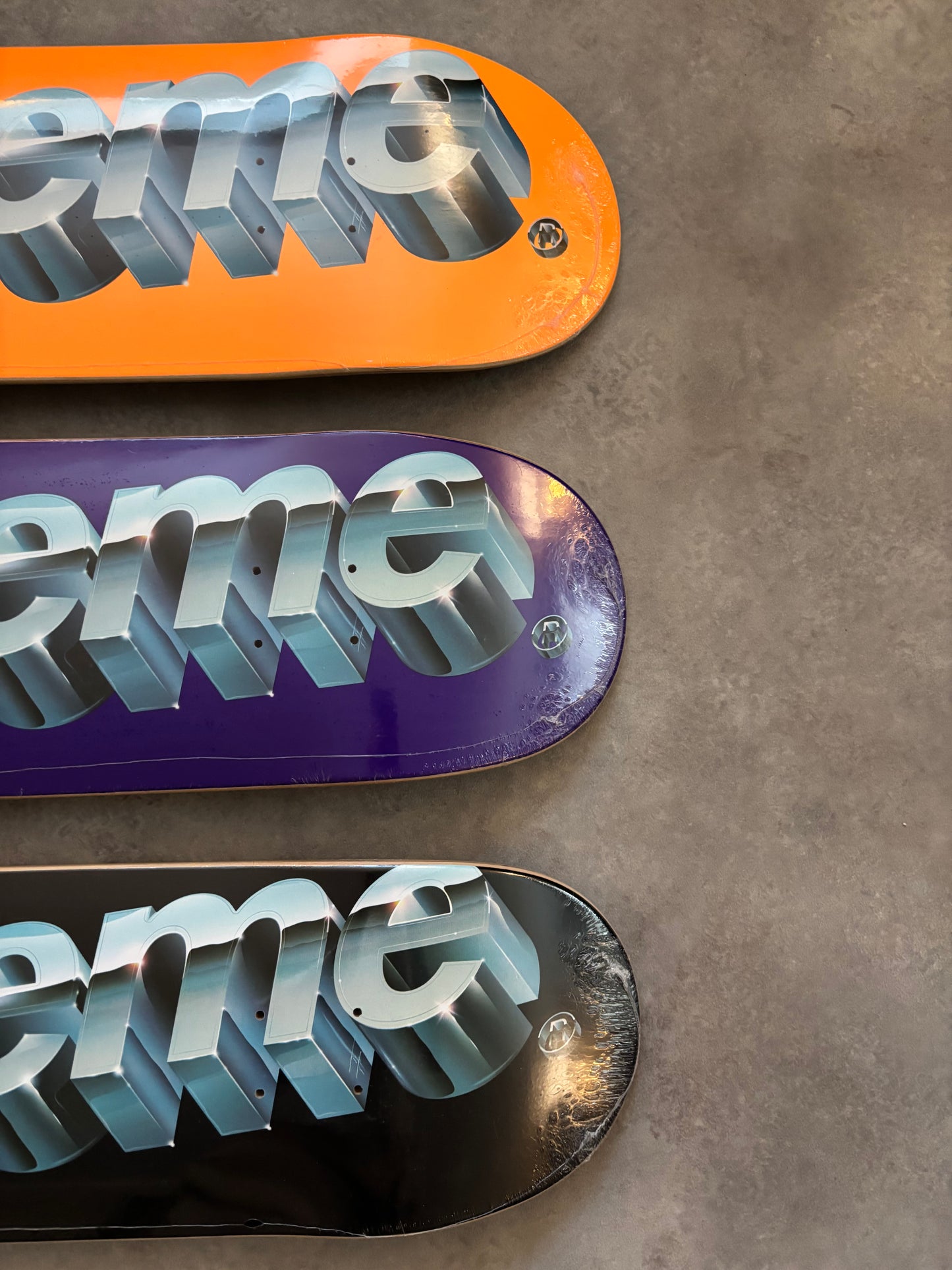 Supreme Chrome Logo Skateboard Deck
