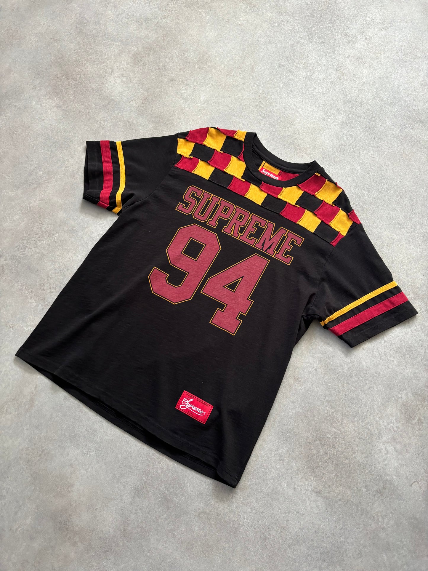 Supreme Patchwork Yoke Football Top (Str. L)