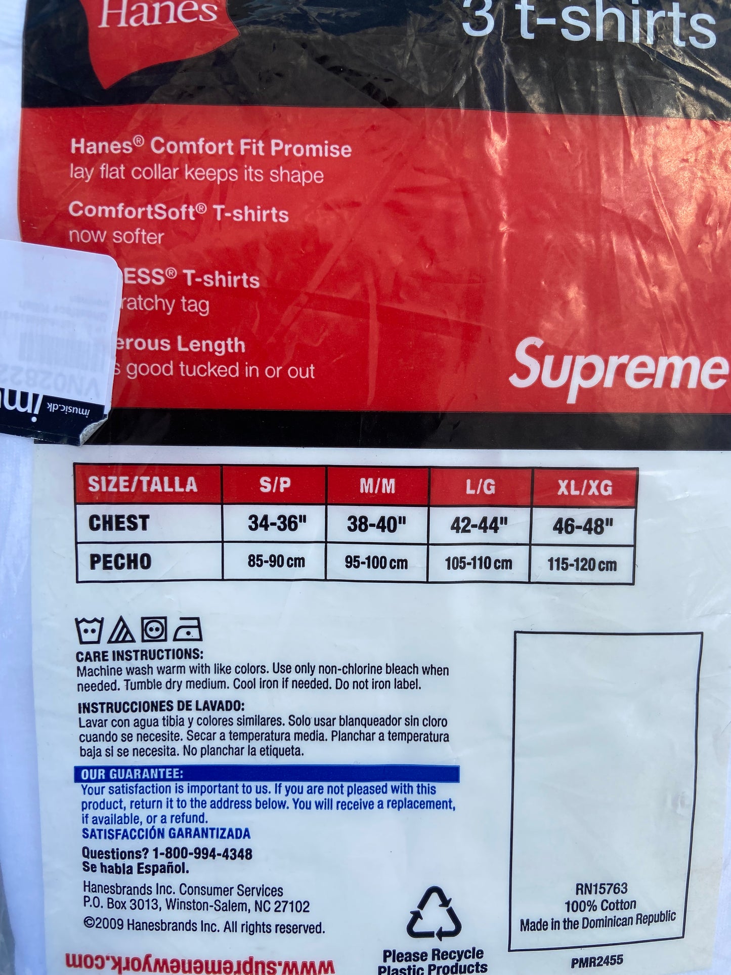 Supreme Hanes T-shirts "3 pack" (Str. M)
